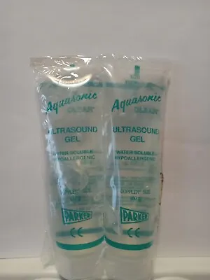 Parker Labs 03-02 Aquasonic Clear Ultrasound Gel 60g Doppler Tube (Pack Of 2) • $4.79