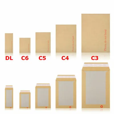£3.19 • Buy Hard Board Backed Envelopes 'Please Do Not Bend' A6 / C6 - A5 / C5 - A4 / C4