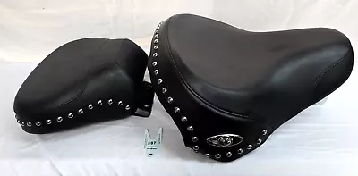 Harley Davidson Softail Seat Studded 00-06 Solo Plus Passenger Pillion OEM 52506 • $237.50