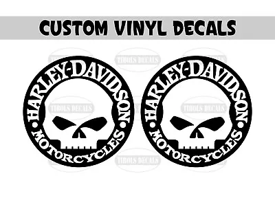 $10 • Buy Harley Davidson Willie G Skull Motorcycle Decals Tank Helmet Bike Truck Stickers