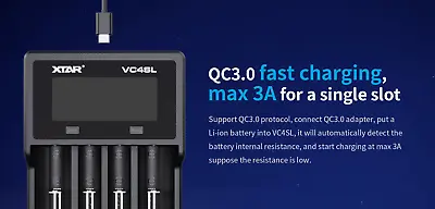 XTAR VC4SL QC3.0 Battery Charger • $74.95