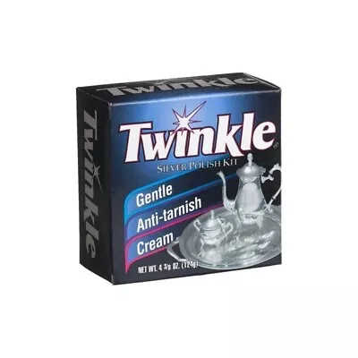 Twinkle Silver Polish Kit Gentle Anti-Tarnish Cream 4.38 Oz. • $8.75