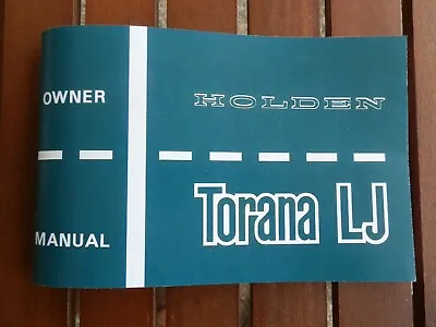 $120 • Buy Holden Lj Torana Owners Manual