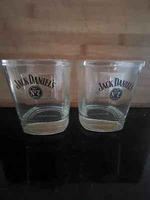 Set Of 2 Jack Daniels Tennessee No7 Whiskey Heavy Glasses Tumbler Brand New  • £2.50