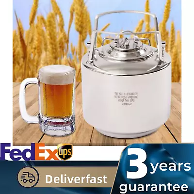 Stainless Steel 1.6 Gallon Mini Ball Lock Keg System For Small Batch HomeBrewing • $69