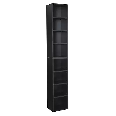 Adjustable Media Tower Stand Video Game Organizer Cabinet CD DvD Storage Shelf • $98.99