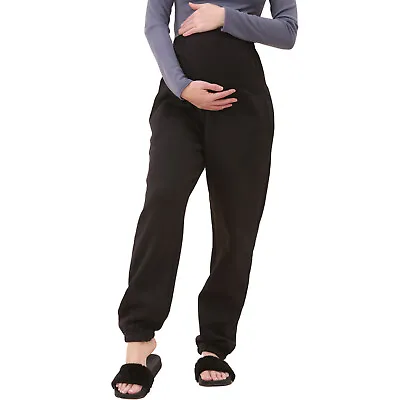 Women's Maternity Pregnancy Trouser Casual Yoga Over Bump Jogger Sweat Pants • £12.99
