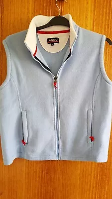 Musto Performance Pale Blue Fleece Gilet Uk 16 • £10