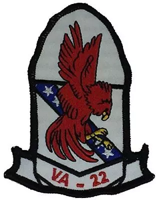 Usn Navy Strike Fighter Squadron Va-22 Fighting Redcocks Patch Veteran • $8.98