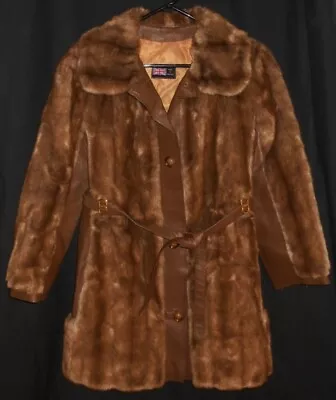 Faux Fur Jacket Vintage Tissavel England France Women's Medium • $74.50