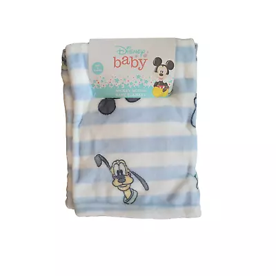 Disney Baby Blanket Mickey Mouse Goofy Donald Pluto Boys Girls Infant NEW • $14.99