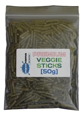 Veggie Sticks | Tropical Aquarium Fish Food | Aquarama Premium Grade [ 1 X 50g ] • £2.50