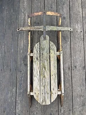 Vintage Wooden Snow Sled • $125