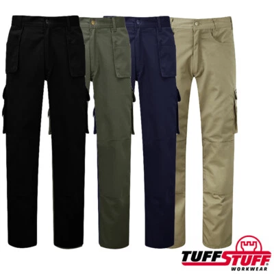 £22.99 • Buy Mens Tuff Stuff Stretch Trouser Work Proflex Holster & Knee Pad Pockets