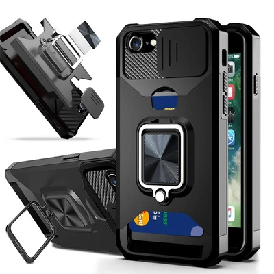 $17.09 • Buy Shockproof Armor Case With CARD SLOT & KICKSTAND For IPhone 7 Plus/8 Plus (5.5 )