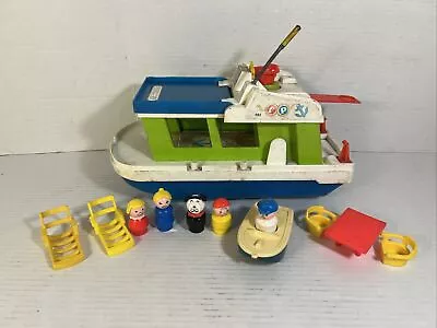 Vintage 1972 Fisher Price Little People Happy House Boat #985 Set • $68