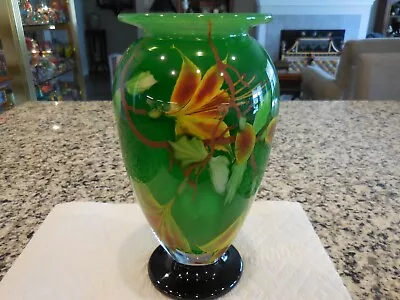 Mayauel Ward Art Glass Tropical Paperweight Vase++++  Wholesale  Price++++ • $295