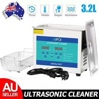 AIPOI Industry Ultrasonic Cleaners 3.2L Cleaning Equipment Digital Heater&Timer • $182.88