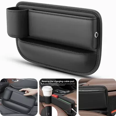 Drive Side Seat Gap Filler Storage Phone Cup Holder Organizer Car Accessories • $14.99