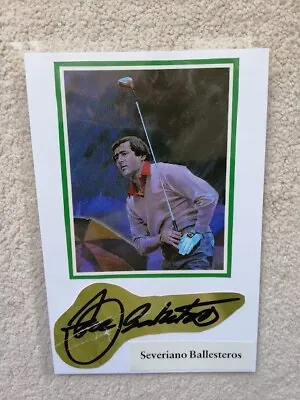 £79.95 • Buy Seve Ballesteros Golf Legend Hand-signed Photocard