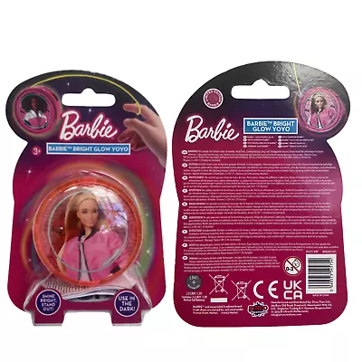 Barbie Bright Glow Yo Yo Pink Light Up Ball Led Lights Party Filler Kids Fun Toy • £7.99