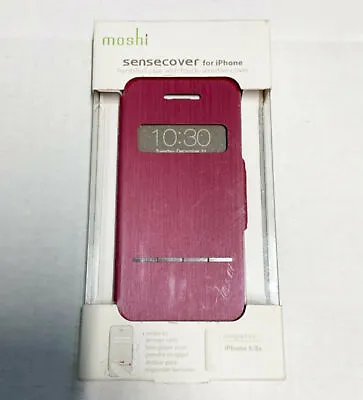 NEW Moshi SenseCover Phone Folio Case For Apple IPhone 5 / 5s - Pink • $7.55