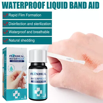 2024 Body Skin Glue Medical Adhesive Liquid BandAid Waterproof Wound Care 10ml • $5.99