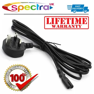 Samsung LED LCD Plasma HD TV Television AC Power Cable Lead Cord UK - Black • £10.99