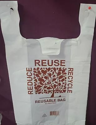 EX Large Reusable Shopping Carry Bags Ban Approved Recycle Singlet Sydney ONLY • $18.81