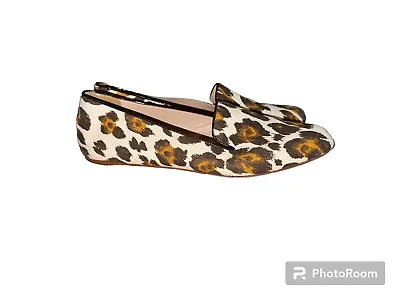 J Crew Womens Size 10 Darby Leopard Print Slip-on Flats • $25