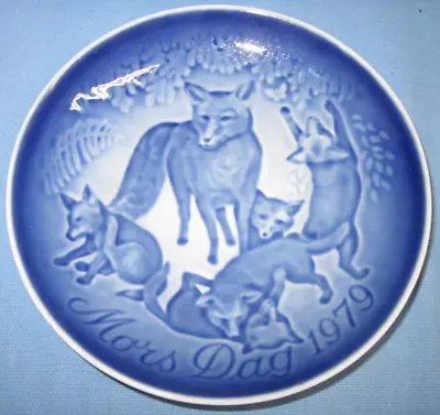 B&G Bing & Grondahl Collector's Plate ~ Mother's Day 1979 Foxes • $14.41