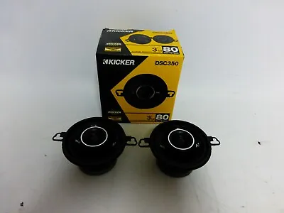 Kicker 43DSC3504  DSC350  3-12-Inch 3.5-Inch 30W 2-Way Speakers  (Pair) • $27.99