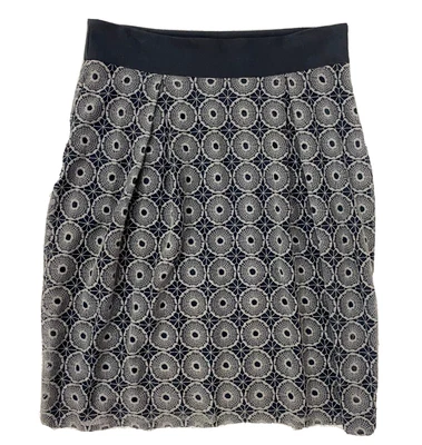 $6.45 • Buy ZARA COLLECTION Lace Skirt Size L Tulip Shape Lined Charcoal Vintage