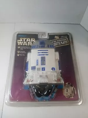 NIB Vintage 1997 Star Wars R2-D2 Droid Personal Cassette Player & Headphones • $45