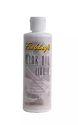 Fiebing's Mink Oil Liquid 8 Oz. - Soften Preserves And Waterproofs Leather • $12.32