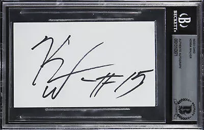 Uconn Kemba Walker Authentic Signed 3x5 Index Card Autographed BAS Slabbed • $79.99