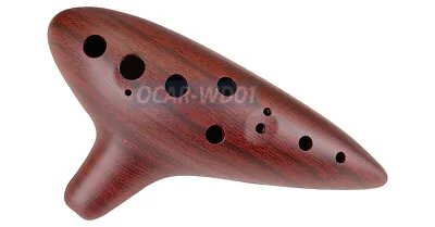 Premium 12-Hole Alto C Ocarina Flute - Wood-simulated ABS • $18