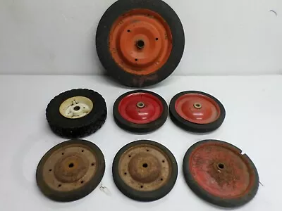 Vintage WHEEL ASSORTMENT - TOY WAGON LAWNMOWER - Lot Of Seven (7) • $49.95