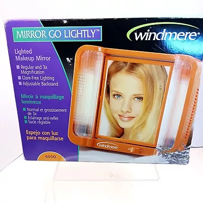 Vintage Windmere Mirror Go Lightly Cosmetic Vanity Mirror Lighted & Magnified  • $25