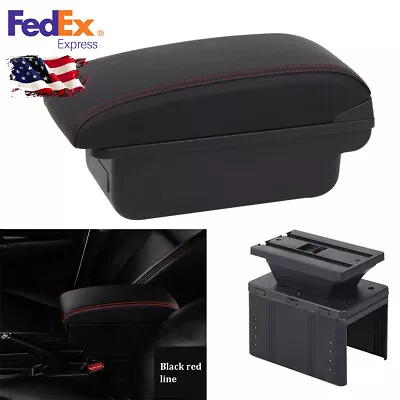 Car Armrest Center Console Elbow Arm Rest Box Storage + Base Universal US Stock • $41.99