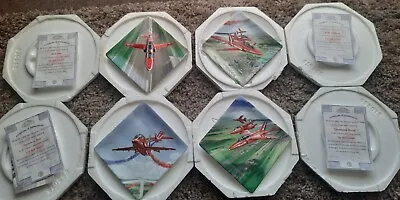 The Red Arrows - Davenport Pottery Plates - Full Set (4) Square Limited Edition • £24.95