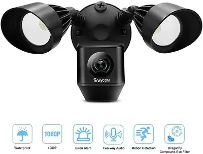 Rraycom Floodlight Wireless 1080P HD Camera With Motion Sensor Light • $40.45