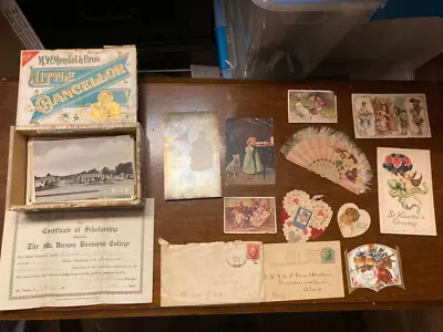 Antique & Vtg Lot Valentines Letters Postcards 1920’s 1930’s Etc Some Stamps • $61.50