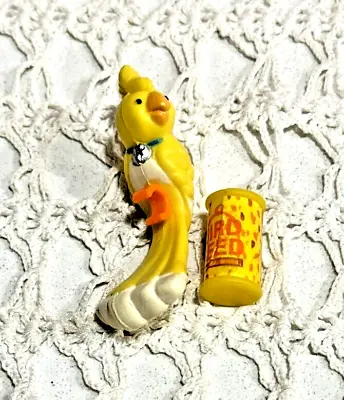 Vintage 1993 Kenner Littlest Pet Shop Chirpy Bird & Bonus Bird Seed Accessory • $16.58