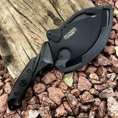 10  FULL TANG Survival Hunting Fixed Blade Tactical Axe Hatchet Camping Knife • $17.88