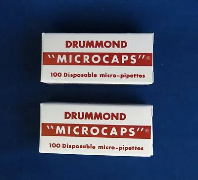 200 5uL Drummond Microcaps Microliter Pipets 5ÂµL Micropipettes • $12.95