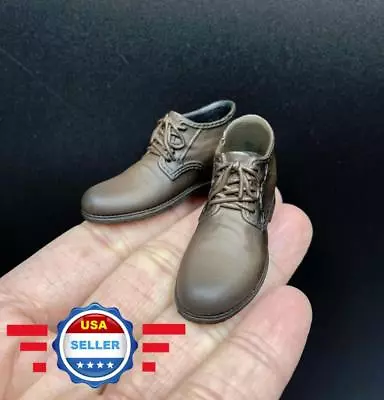 1/6 Scale Brown Boots Shoes PEG BASED For 12'' MALE Action Figure Accessory • $16.43