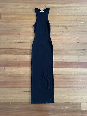 Aere Black Knit Tank Maxi Dress - Size S / 8 - 10 - Stretchy • $32