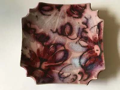 Rare Dartington Janice Tchalenko Design? Studio Pottery Flower Dish Devon VGC • £42