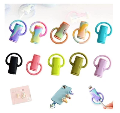 £4.78 • Buy 2023 NEW 2 In 1 Data Cable Protector, Cute Silicone Data Cable Winder